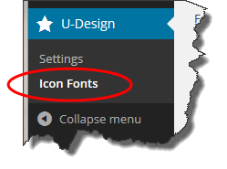 Icon Fonts Menu